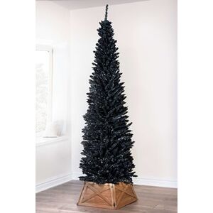 Off 45% The 7ft Black Italian Pencilimo Christmas ... Christmas Tree World